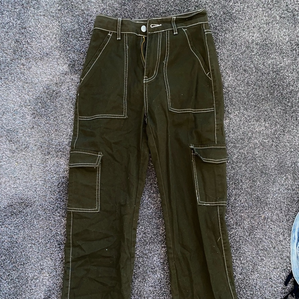 Cargo pants- hunter green